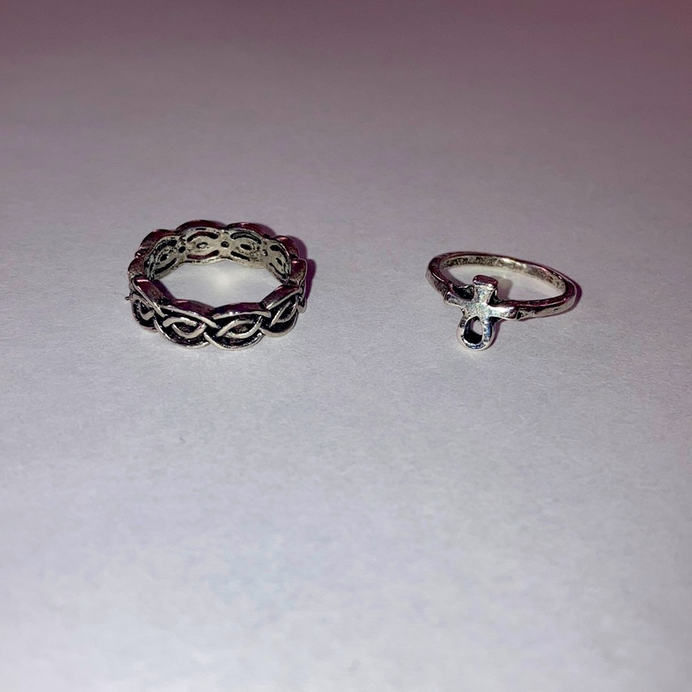 Size 5 Silver Plated Rings